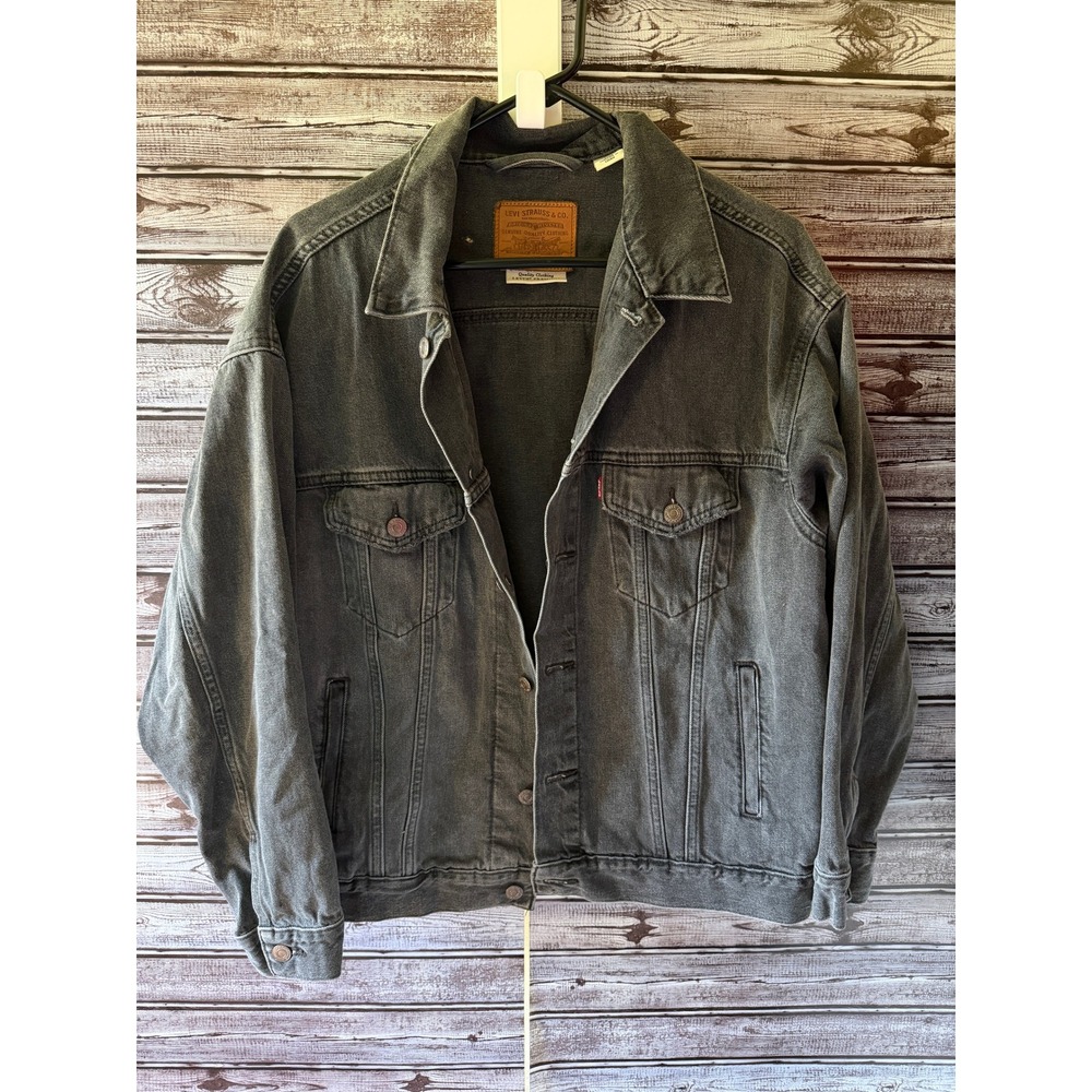 Levi's Men's Trucker Jean Jacket Size S Faded Black Denim